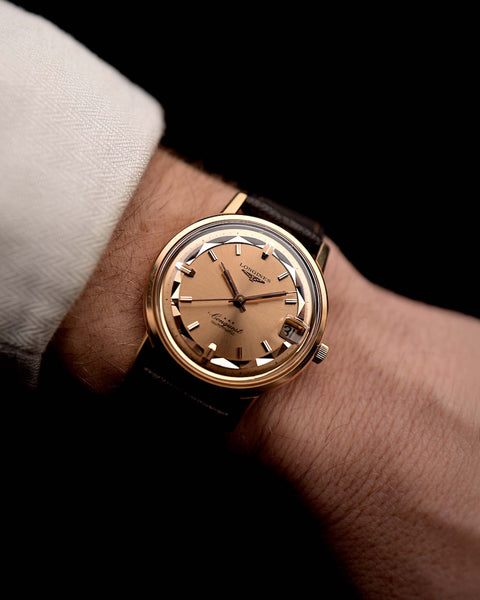 Longines Conquest 9025 Rose 1966 GOLDAMMER Orologio Vintage