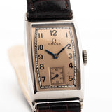 Omega Art Deco rettangolare T17 Salmone 1930