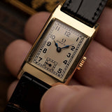 Omega Art Déco T17 Rettangolare 14k Bicolore 1935