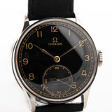 Vintage Omega Sub Second Siringa dorata 1940s Quadrante