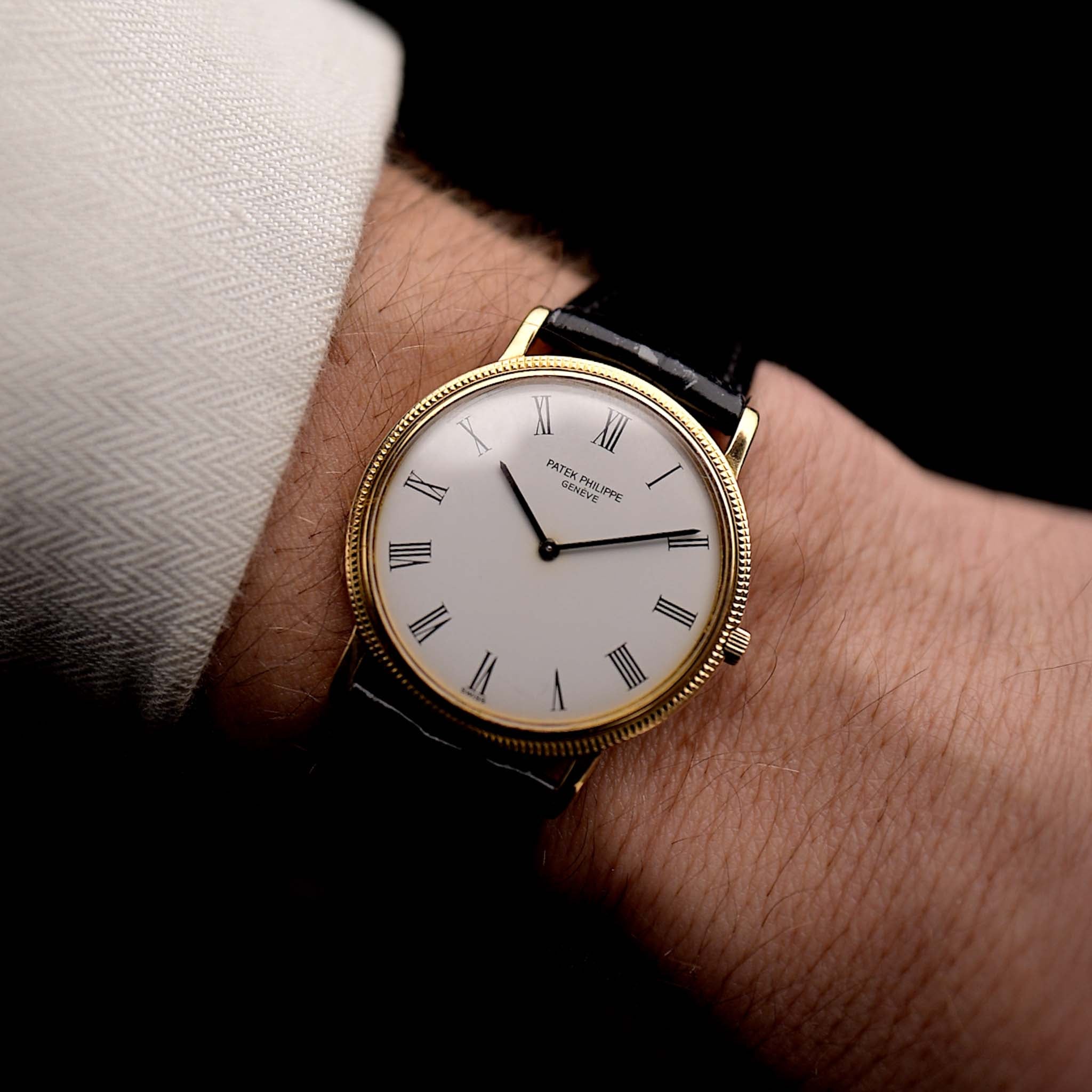 Patek Philippe Calatrava 3520 Roman 1970s Orologio Vintage