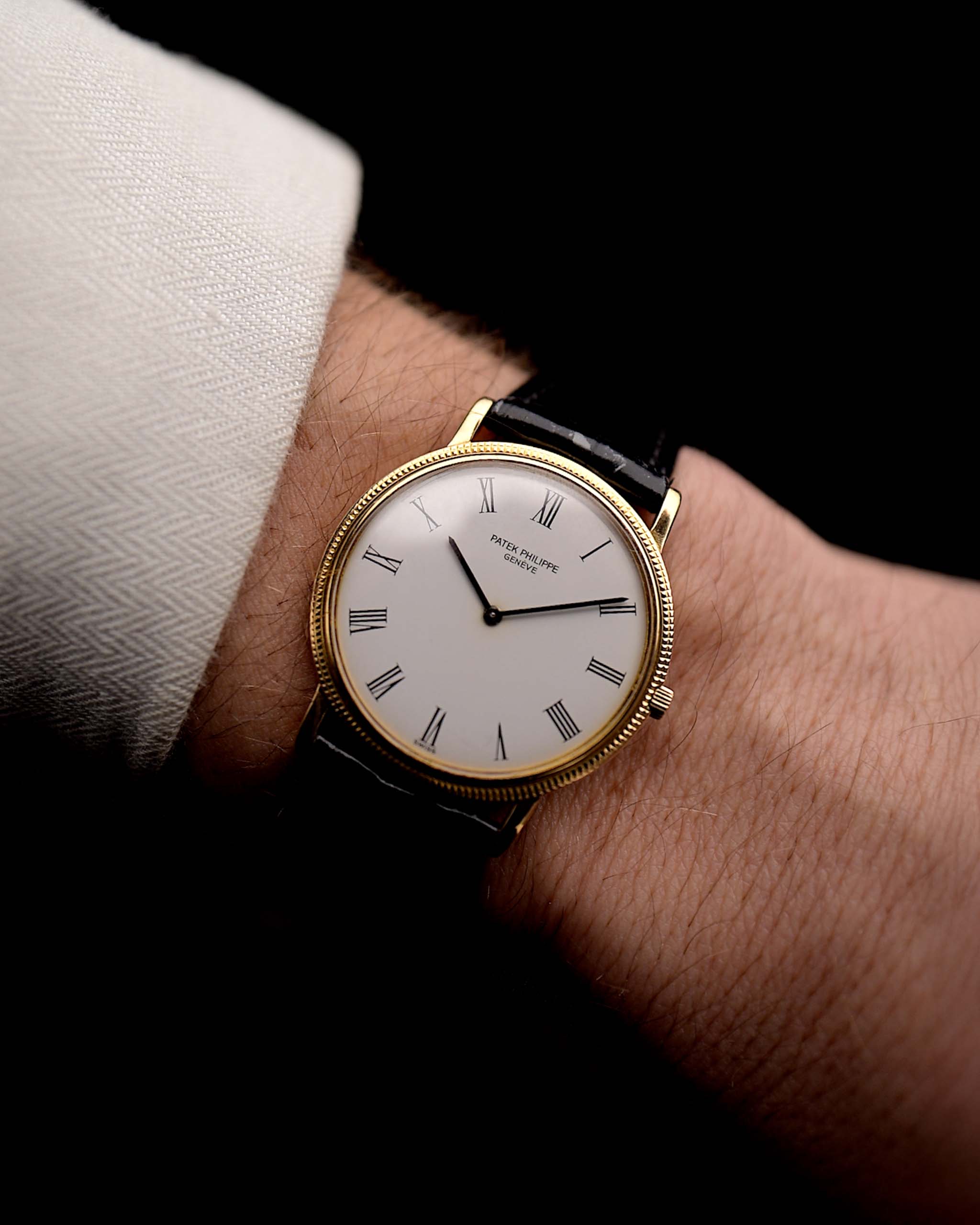 Patek Philippe Calatrava 3520 Roman 1970s Orologio Vintage