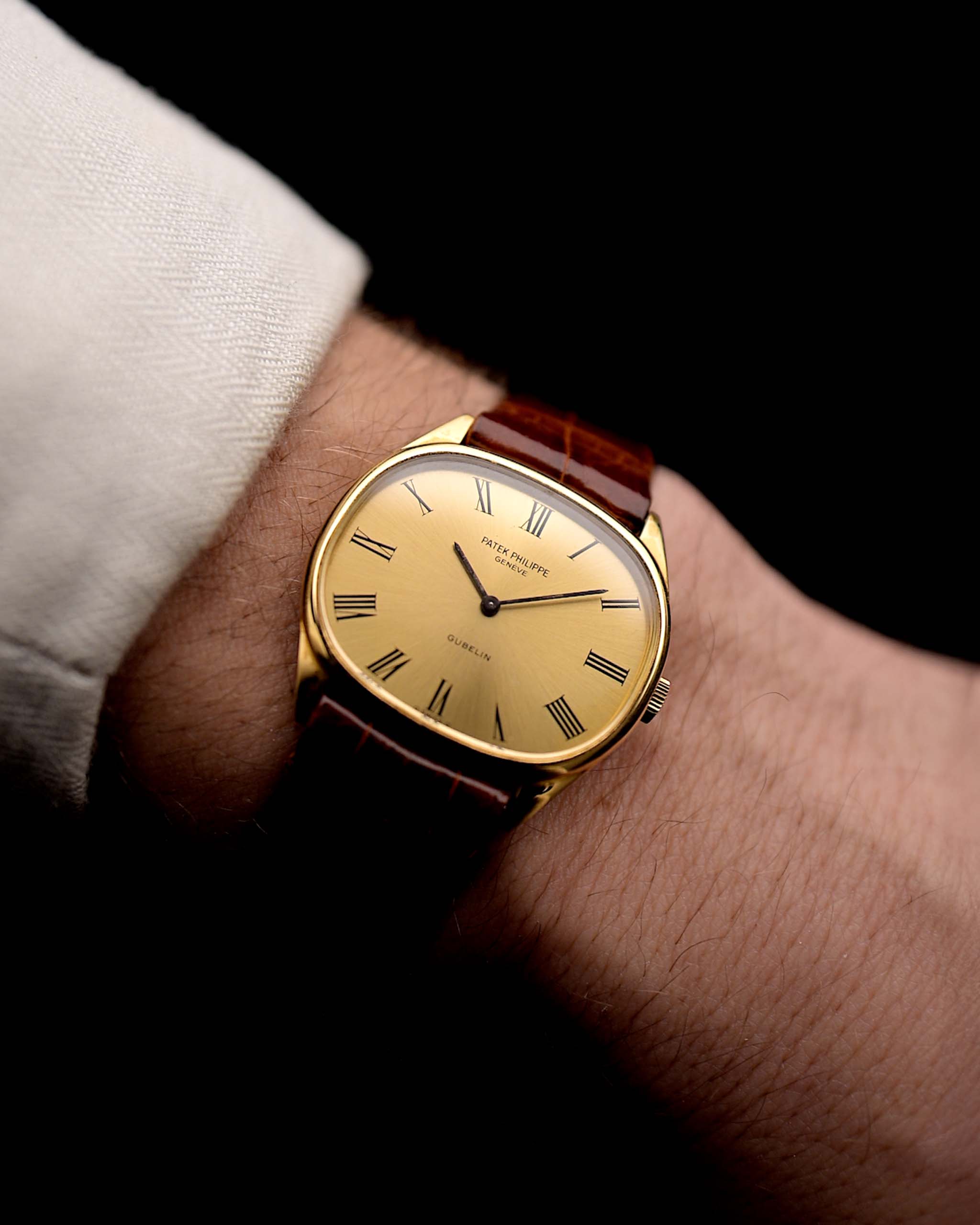Patek Philippe Ellipse 3845 Güblin 1970s Orologio Vintage