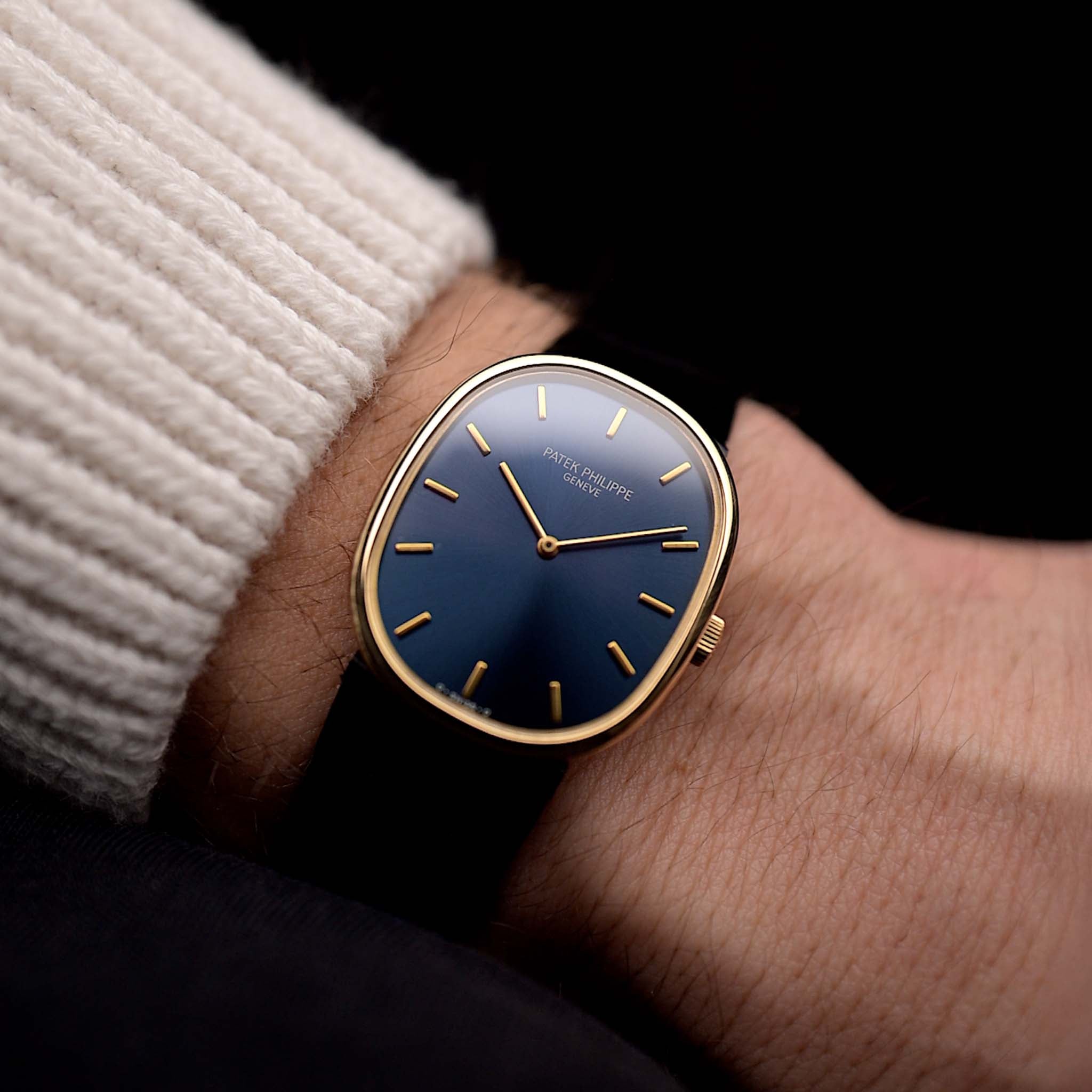 orologio patek philippe - ellisse d'oro patek philippe- Patek Philippe Ellipse 3848 Blue 1990s - oro giallo 18k