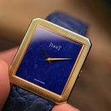 Piaget 9154 Protocole Lapislazuli 18k anni '70