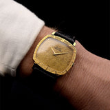 Piaget TV Automatico 18k Bark anni '70