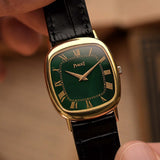 Piaget Ellipse 9454 Malachite Roman anni '70