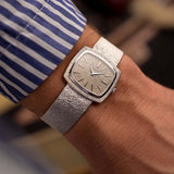 Piaget TV 9574 Bark Oro bianco 1970