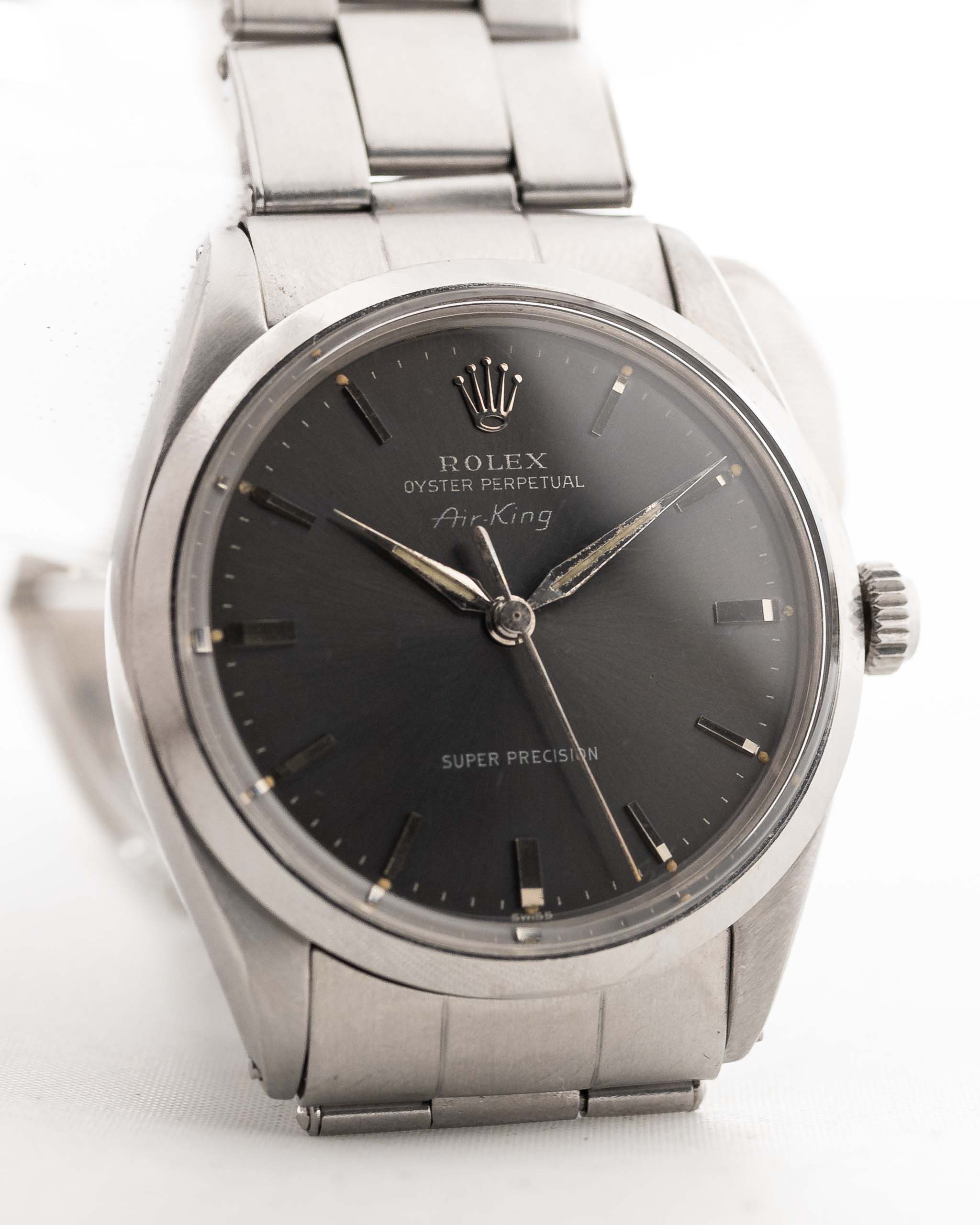 Vintage Rolex Air King 5500 Grigio 1963 Quadrante