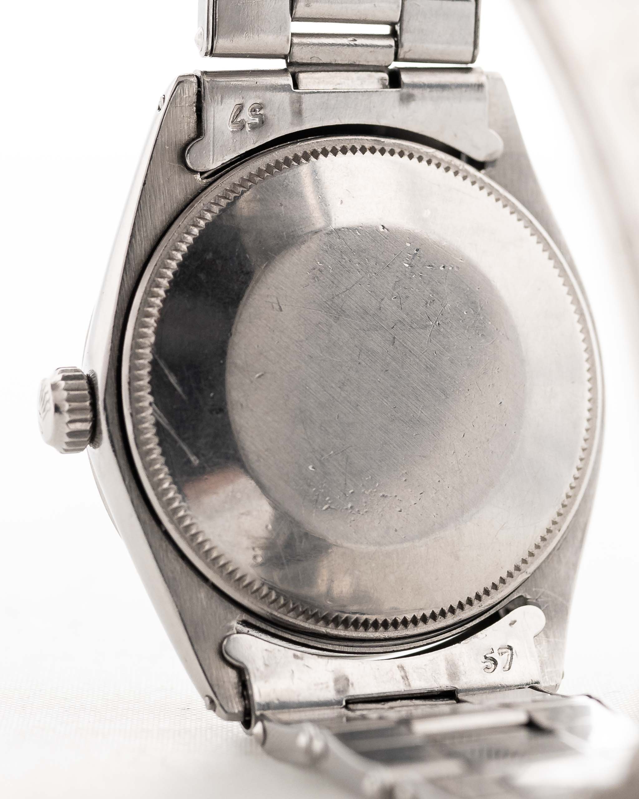 Vintage Rolex Air King 5500 Grigio 1963 Rolex Oyster Case Back 