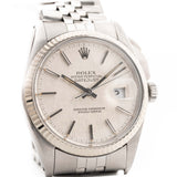 Rolex Datejust 16030 Quadrante in lino argento 1987