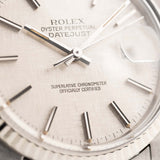 Rolex Datejust 16030 Quadrante in lino argento 1987