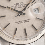 Rolex Datejust 16030 Quadrante in lino argento 1987