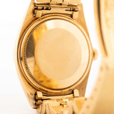 Rolex Datejust 1601 Onyx 1969 lato posteriore in oro giallo 18 carati con bracciale Jubilee