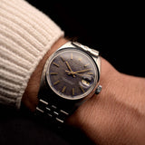 Rolex Oyster Perpetual 1500 Date Mosaico Viola 1978