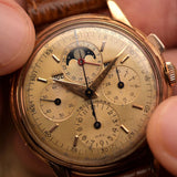 Universal Geneve 12268 Tri Compax Jumbo Rose 1950s