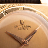 Universal Genève 10359 Cioccolatone 18 carati oro rosa 1960