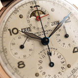 Universal Genève Tri Compax 12551 Rosé 1940s