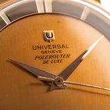 Universal Geneve Polerouter 10234 DeLuxe 18k Rose 1950s