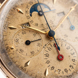 Universal Geneve Tri Compax 22258 Rose 1940s