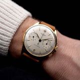 Universal Geneve Uni Compax 124103 Jumbo 18k 1950s