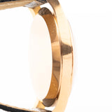 Vacheron Constantin 4217 Rose vintage degli anni '40 Cassa. 33,5 mm con cassa in oro rosa 18 carati, carica manuale Cal. V454, quadrante originale color miele e cinturino in pelle.