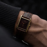 Cartier Tank Vermeil Borgogna anni '80