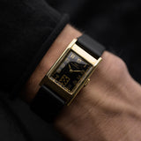 Iwc Rettangolare Sub Second Nero 14k 1935