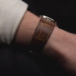 Vintage Patek Philippe Ellipse 3738 Grey in oro bianco 18 carati anni '80 con quadrante grigio