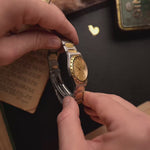 Orologio vintage Vacheron Constantin 222 Two Tone anni '80, cassa in acciaio inossidabile da 33,5 mm e oro 18 carati, calibro automatico 1124, quadrante oro, video