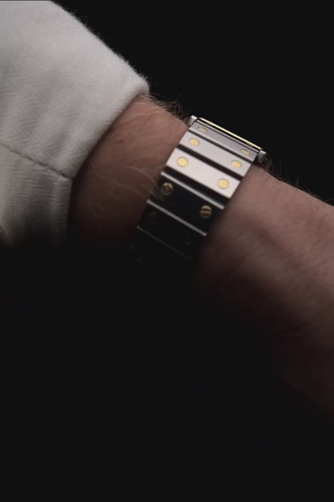 Vintage Cartier Santos Carrée 2961 Bicolore anni '80