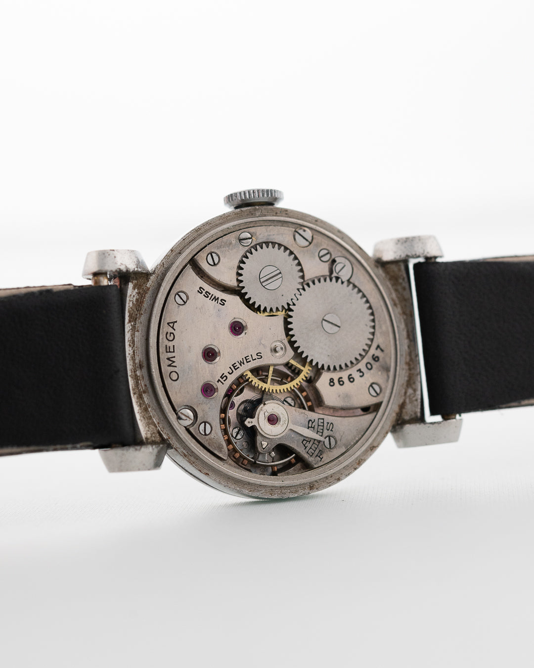 Omega Scarabeo Nero Dorato 1935 - Goldammer Orologi Vintage