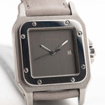 復古 Cartier Santos Carrée 2960 Ghost 1990 年代石板灰色 SWISS only 表盤 