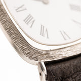 Piaget 18K 長方形鱷魚皮羅馬腕錶 1970 年代