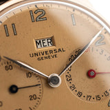 Universal Genève 18K 玫瑰三曆腕錶 1940 年代