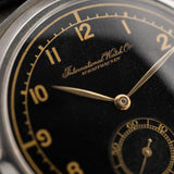 Iwc Hermet 黑色鍍金錶盤 Jumbo 1942