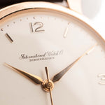 古董 IWC 萬國錶 Cal.89 Shark Fin 18K Rose 1960 18K 玫瑰金錶殼白色/銀色錶盤腕錶