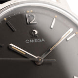 Omega Watch - Vintage Omega Genève 135070 Grey Dial 1970 Stainless steel closeup
