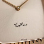 1995 年的 Rolex Cellini 4087 Rectangular 特寫照片。27.5mm 18K 黃金錶殼，配手動上鏈機芯，銀色陽光紋錶盤和原裝真皮錶帶。