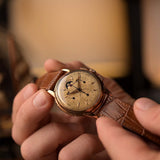 Universal Geneve 12268 Tri Compax Jumbo Rose 1950 年代