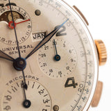 Universal Genève Tri Compax 12551 Rosé 1940s