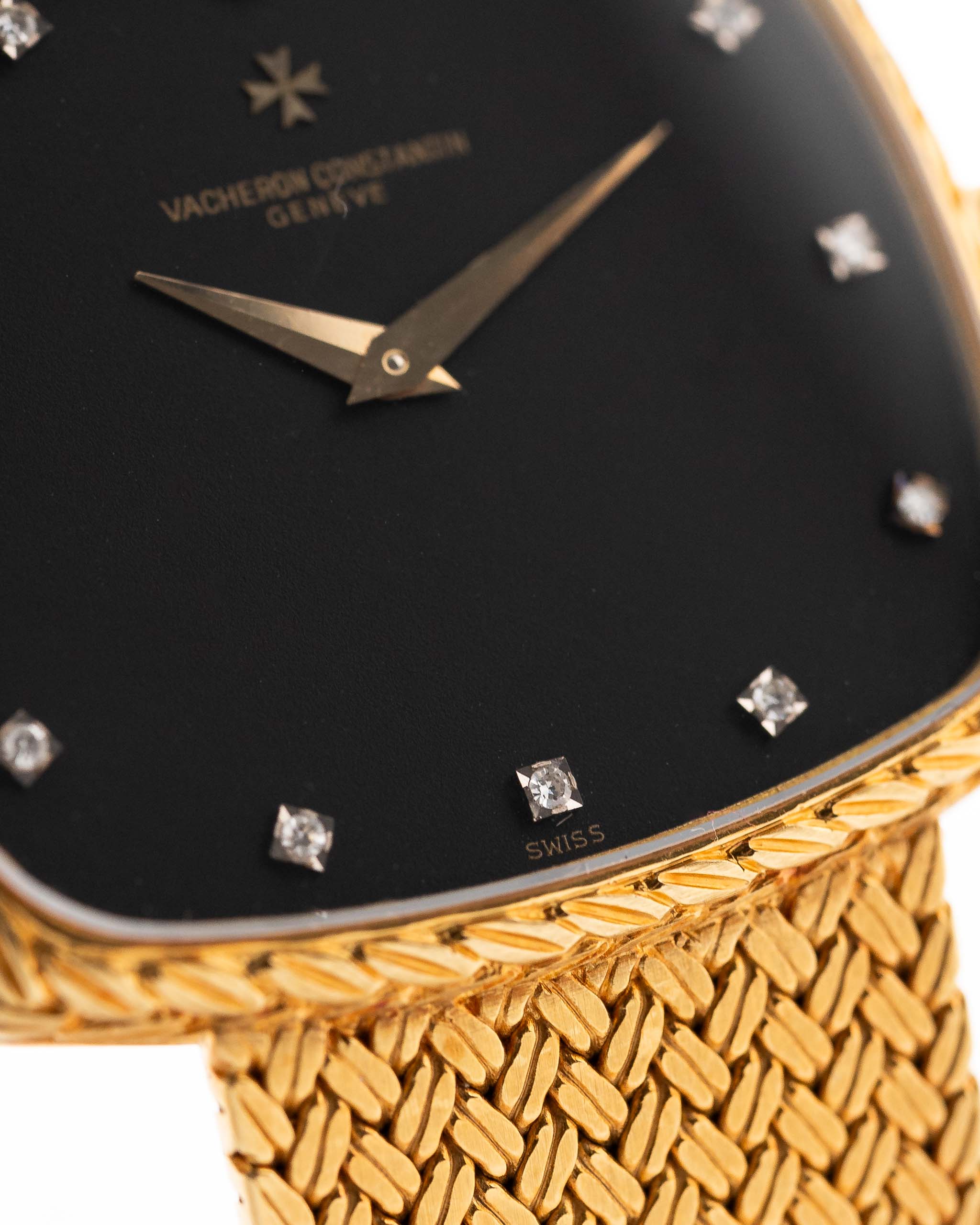 江詩丹頓39203 Square Black Diamond 33.5毫米1970年代GOLDAMMER