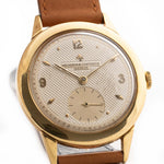 vacheron constantin watch - Vacheron Constantin Guilloché 4711 Sub Second 1950s - 黃金錶殼 - Guilloché 錶盤特寫