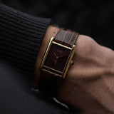Cartier Tank Vermeil 勃艮第紅色 1980 年代