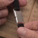 Piaget 9214 Rectangular Hawk Eye 18K 腕錶，1970 年代製造。