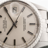 勞力士 Datejust 銀色餡餅盤 1973